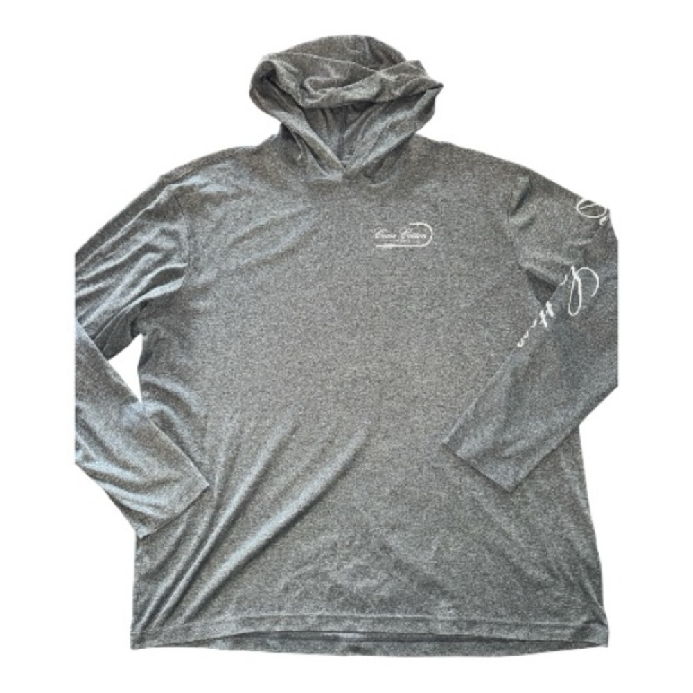 Men's Coosa Cotton hooded Gray Long Sleeve